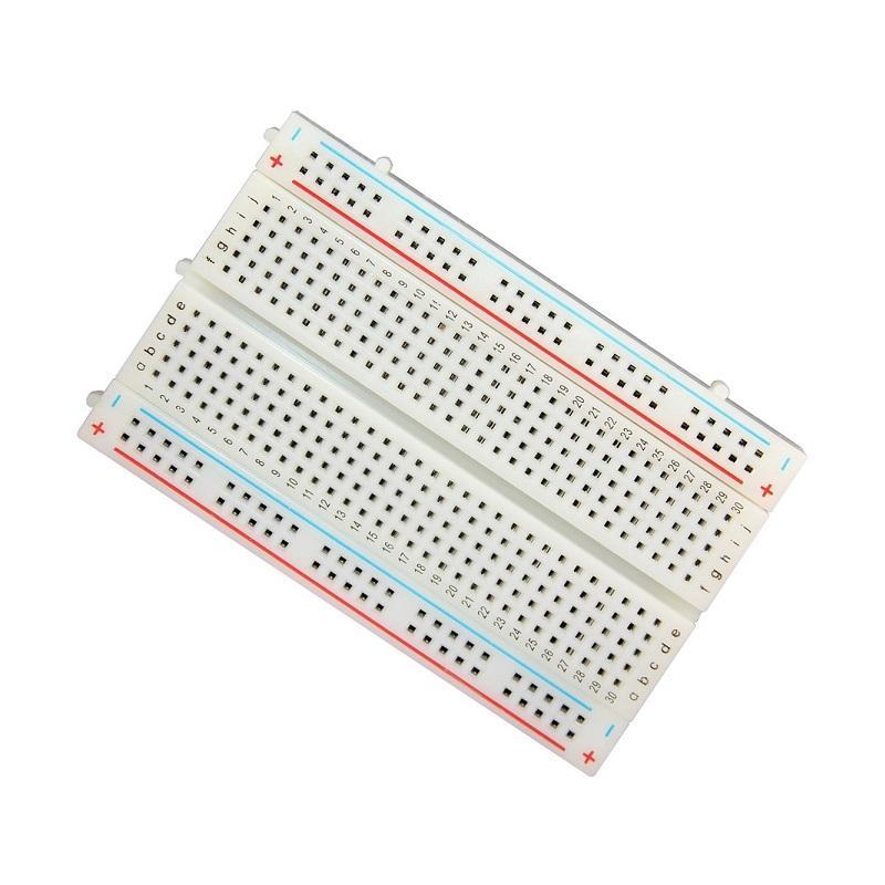 Prototyping Breadboard 8.5 x 5.5cm (400 Holes) IOT Store Australia