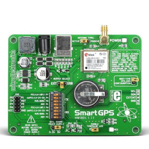 MikroElektronika GPS Sensor SmartGPS Board - MikroElektronika GPS Technologies Development Tool
