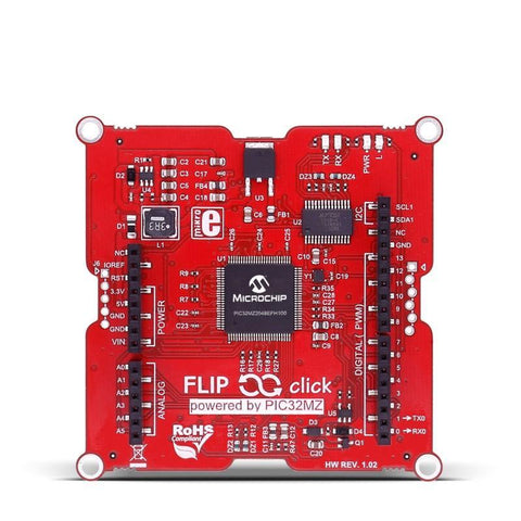 MikroElektronika MikroE Dev Boards Flip&Click PIC32MZ - MikroElektronika Two-Sided Development Board