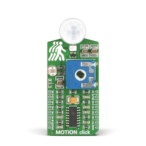 MikroElektronika Range Finder MOTION click - MikroElektronika Pyroelectric Motion Detection Sensor