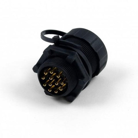 Phidgets Cable Gland Waterproof 12-Pin Circular Cable Connector (for Enclosures)