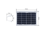Seeed Studio Solar Panel High-efficiency Waterproof PV-12W Solar Panel, w/ Brackets for Easy Installation