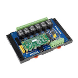Waveshare IoT Comms Industrial 6-ch Relay Module for Raspberry Pi Zero, RS485/CAN, Isolated