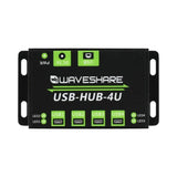 Waveshare IoT Comms Industrial Grade USB HUB, Extending 4x USB 2.0 Ports