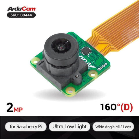 Arducam Camera 2MP IMX462 Color Ultra Low Light STARVIS Camera M12 Lens B0444