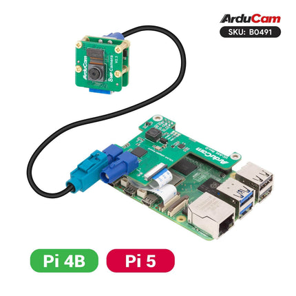 Arducam Camera Arducam IMX219 V3Link FPD-Link Camera Kit for Raspberry Pi B0491