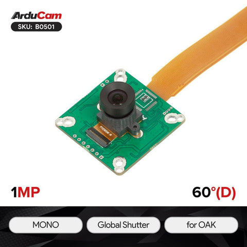Arducam Camera Arducam OV9282 MONO Global Shutter Camera Module for DepthAI OAK B0501