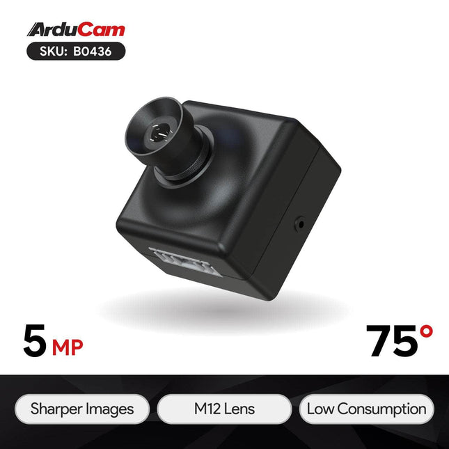 Arducam Camera Mega 5MP SPI Camera Module M12 Lens for any Microcontroller B0436