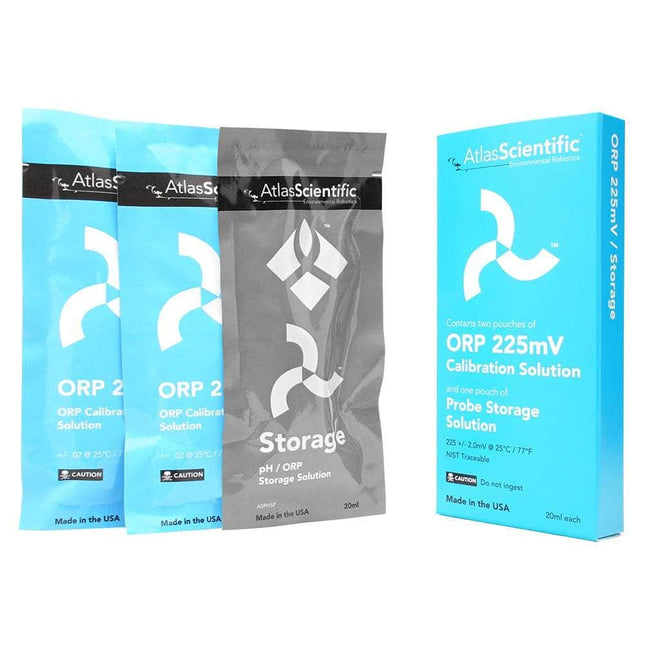 Atlas Scientific Water Quality ORP 225mV Calibration Set (3 pouches) - Atlas Scientific