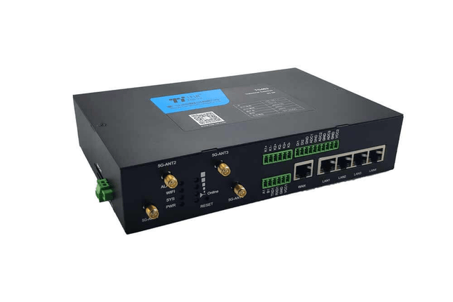 Bivocom Edge Gateway TG463 Industrial 5G/4G Gigabit IoT Router WiFi Edge Gateway DIN-Rail