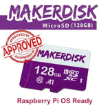 Cytron Memory Boards 128GB Raspberry Pi Approved MakerDisk microSD Card with RPi OS