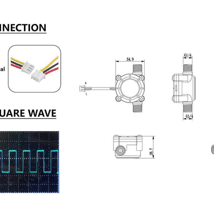IQFLOW Water Flow IQFM Turbine Flow Sensor Meter