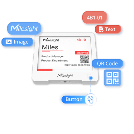 Milesight DS3604 LoRaWAN IOT E-ink Display – IOT Store