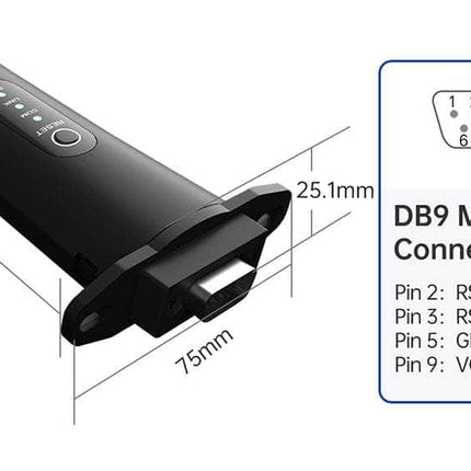 USR IOT IoT Comms USR-S100-WA12 WiFi Solar Data Stick DB9 RS232 Waterproof