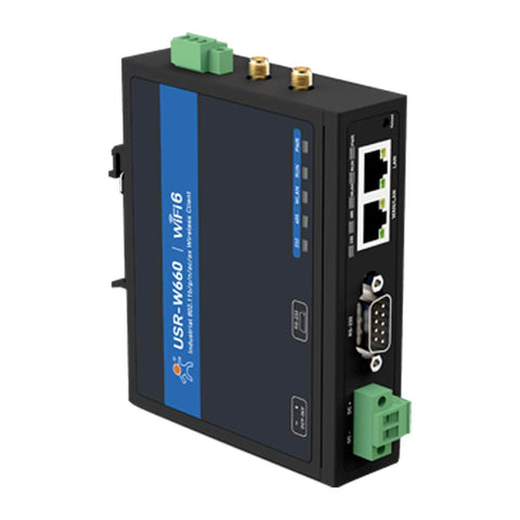 USR IOT IoT Comms USR-W660 Serial RS232/485 to WiFi 6 Converter