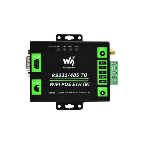 Industrial Serial Server RS232/485 To WiFi Ethernet, Modbus MQTT POE