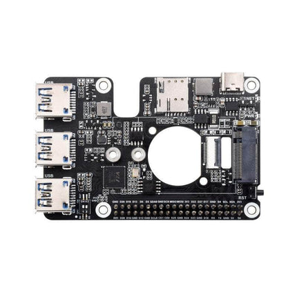 Waveshare Raspberry Pi PCIe to M.2 4G/5G And USB 3.2 HAT for Raspberry Pi 5