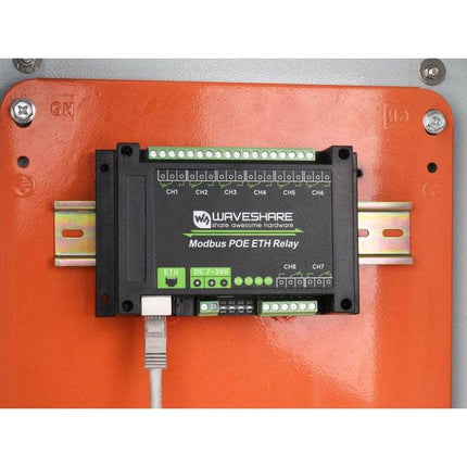 Waveshare Relay Module 8-ch Ethernet Modbus POE Relay