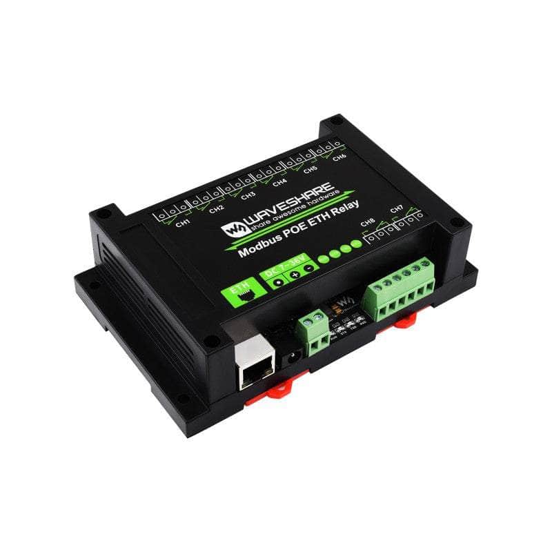 8-ch Ethernet Modbus POE Relay Module Isolation Protection