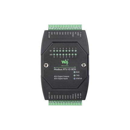 Waveshare Relay Module Industrial Modbus RTU 8-Ch Digital Data Acquisition RS485