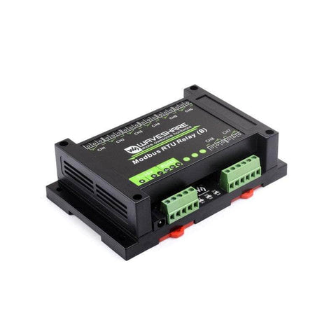 Waveshare Industrial Modbus RTU 8-ch Relay Module (E) with RS485 Waveshare Industrial Modbus RTU 8-ch Relay Module (E) with RS485
