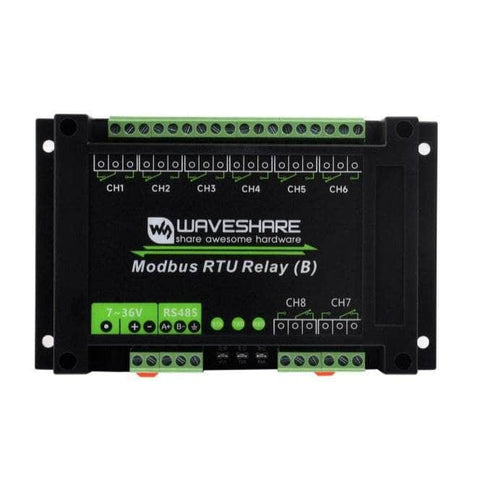 Waveshare Industrial Modbus RTU 8-Ch Relay Module (D) With Digital Waveshare Industrial Modbus RTU 8-Ch Relay Module (D) With Digital