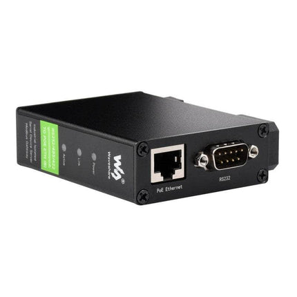 Waveshare Serial Comms RS232/485/422 to Ethernet Serial Server POE, DIN Rail