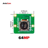 Arducam Camera Arducam 64MP Autofocus Quad-Camera Kit for Raspberry Pi B0402
