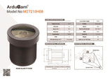 Arducam Camera Arducam M12 Mount Camera Lens M27210H08, 1/2.7" Optical Format, 2.1mm Focal Length