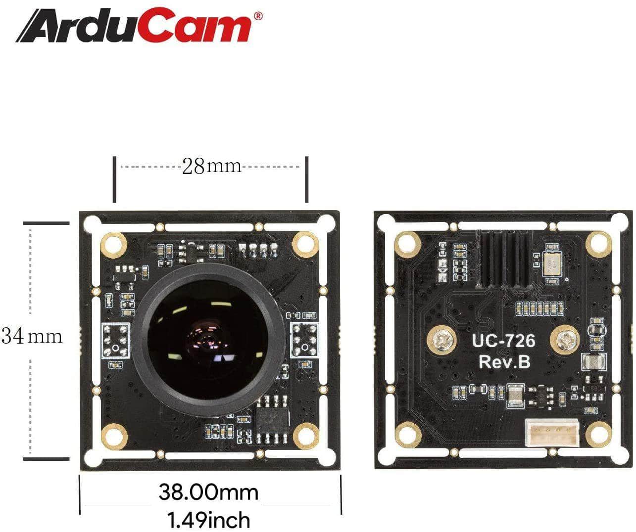 B0268 Arducam 16MP Wide Angle USB Camera IMX298 Mini UVC 4K Webcam ...