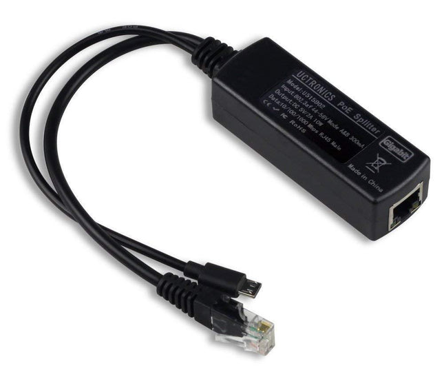 Arducam Raspberry Pi Gigabit PoE Splitter - Micro USB Power Supply & Gigabit Ethernet