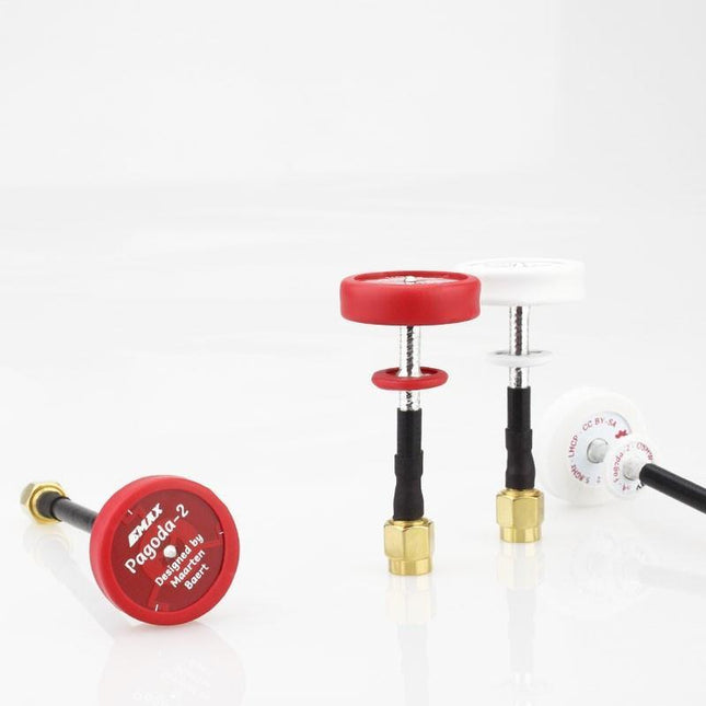 EMAX FPV Antenna LHCP (White) / 50 mm EMAX Pagoda 2 Antenna 5.8G FPV Flat Panel SMA