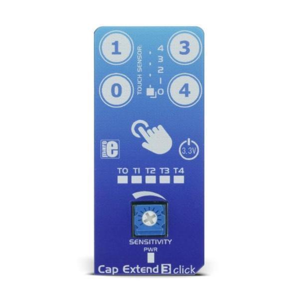MikroElektronika Click HMI Cap Extend 3 click - MikroElektronika Capacitive Sensor Pads