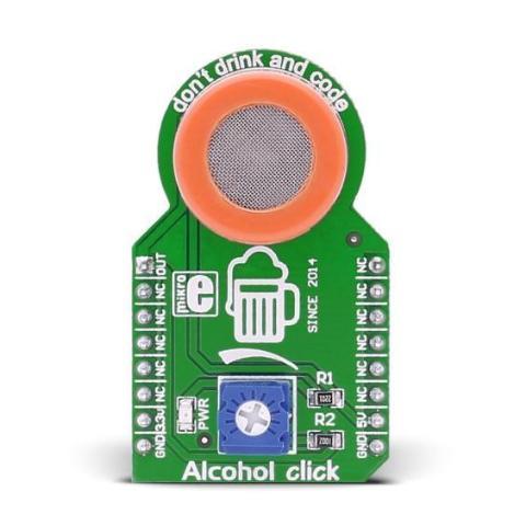 MikroElektronika Click Sensors Alcohol click - MikroElektronika MQ-3 Semiconductor Sensor