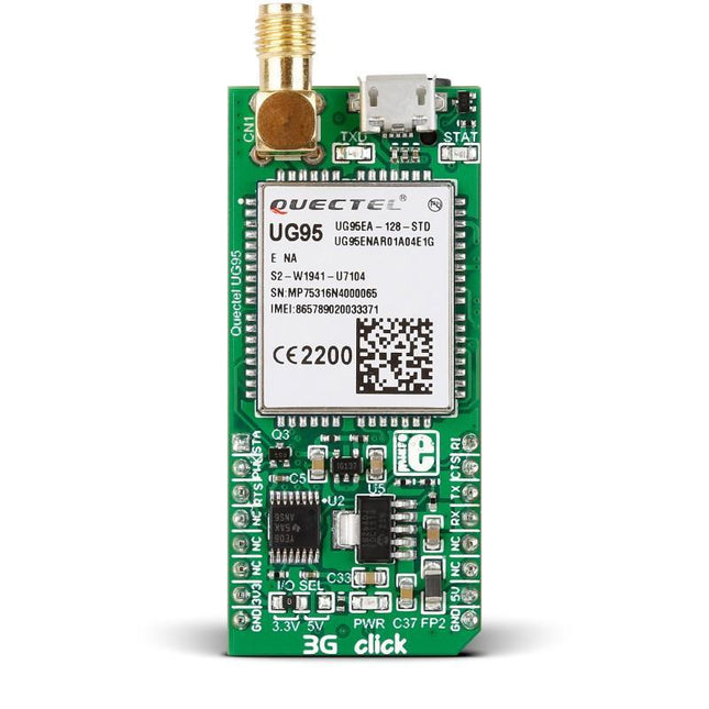 MikroElektronika Click Wireless Connectivity 3G-EA Click (for EU and Australia) - MikroElektronika Quectel UG95 3G UMTS/HSPA Module