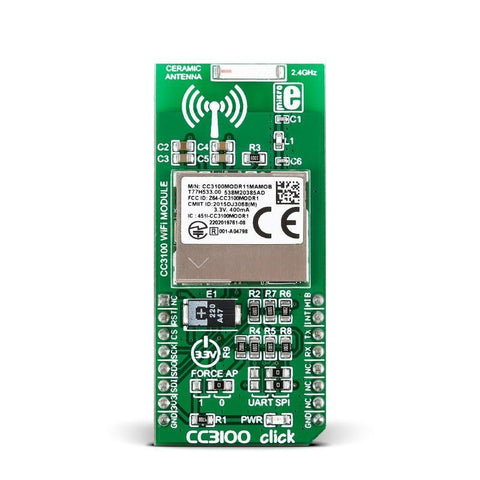 MikroElektronika Click Wireless Connectivity CC3100 Click - MikroElektronika WiFi IoT Device