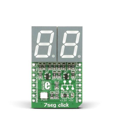 MikroElektronika LED Display 7seg click - MikroElektronika 2-Digit 7-Segment Display