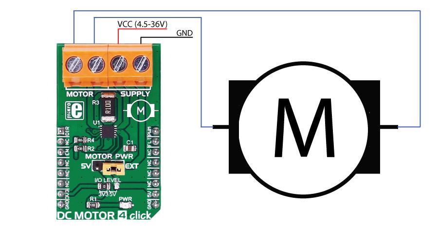 DC MOTOR 4 Click - MikroElektronika MAX14870 Motor Driver @ IOT Store