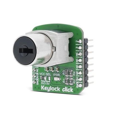 MikroElektronika Security Boards Keylock click - MikroElektronika Key Lock Mechanism