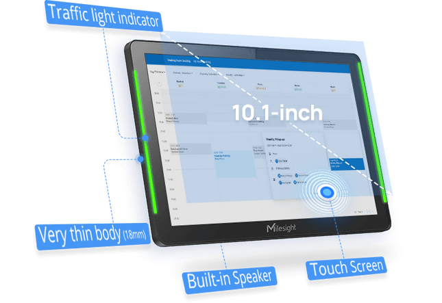 Milesight IOT (Ursalink) LoRaWAN Milesight DS7610 LoRaWAN IOT Display Gateway Touch Screen