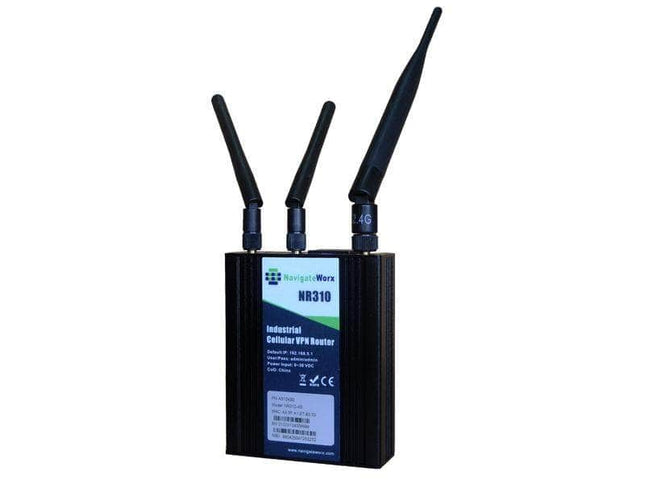 NavigateWorx IoT Comms With All Accessories Included (Power Adapter - Antenna & DIN Kit) Industrial Premium 4G LTE Cellular NR310 WiFi Compact Router Dual SIMs