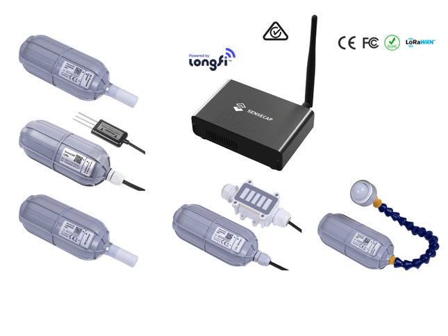 Seeed Studio Gateway SenseCAP Helium LoRaWAN Wireless Smart Farming Kit