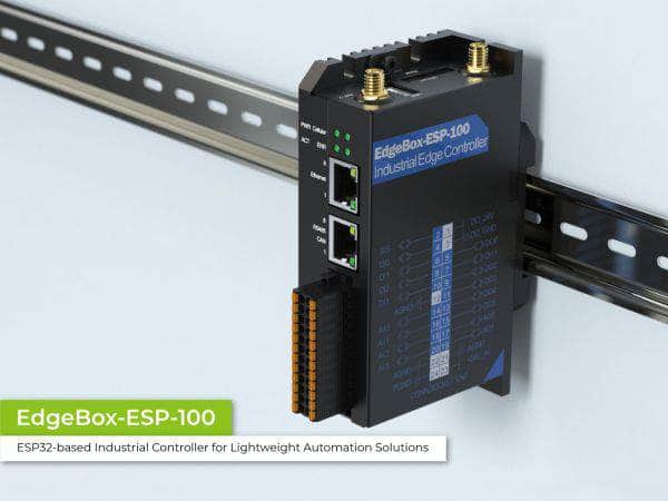 Seeed Studio Mini PC EdgeBox-ESP-100 Industrial Edge Controller, WiFi BLE 4G LTE Ethernet CAN RS485