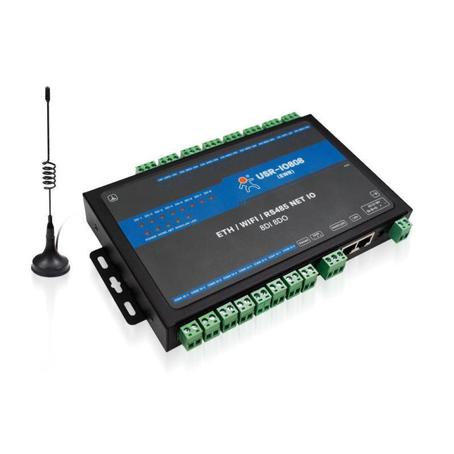 USR IOT Ethernet Relay 8-way Network Remote IO Controller USR-IO808-EWR