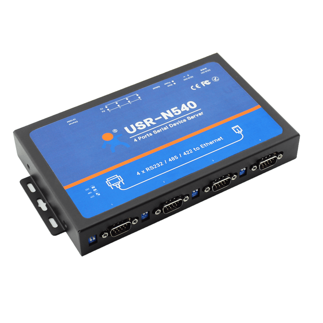 USR IOT IoT Comms 4 Ports Serial RS232/RS485/RS422 to Ethernet Converter USR-N540