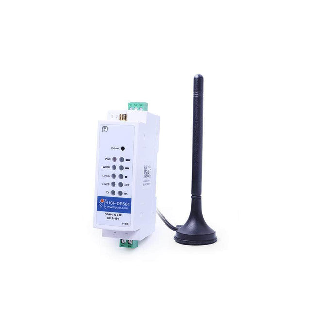USR IOT IoT Comms Din Rail RS485 to 4G/3G LTE Industrial Cellular Modem USR-DR504-G Global Bands