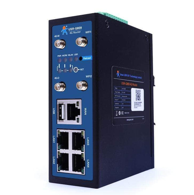 USR IOT IoT Comms Industrial 4G/3G LTE cellular VPN WiFi router USR-G809