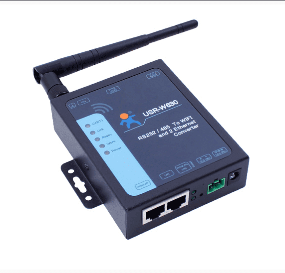 USR IOT IoT Comms RS232 / RS485 Serial to WiFi and 2 Ethernet Converter USR-W630