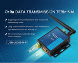 USR IOT LoRa IoT Industrial Serial RS232 RS485 to LoRa Converter USR-LG206-H