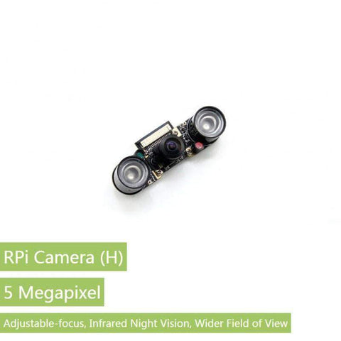 Waveshare Camera RPi Camera 5MP OV5647 Fisheye Lens 1080p Supports Night Vision